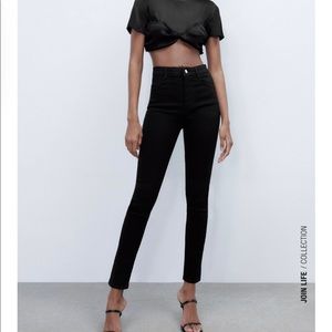 ZARA | super stretch high rise jeans